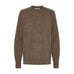 Alina Yak Pullover fra Butterfly i farven Beige set forfra med rund hals, lange ærmer og ribkanter