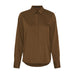 Brun langærmet skjorte Bamboo Shirt i Chocolate Brown fra Butterfly forfra med krave og brede manchetter