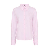 Pink skjorte Bamboo Shirt fra Butterfly i Light Pink set forfra med skjortekrave, knapper foran og lange ærmer