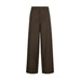 Brune wide leg bukser fra Co'Couture set forfra på hvid baggrund