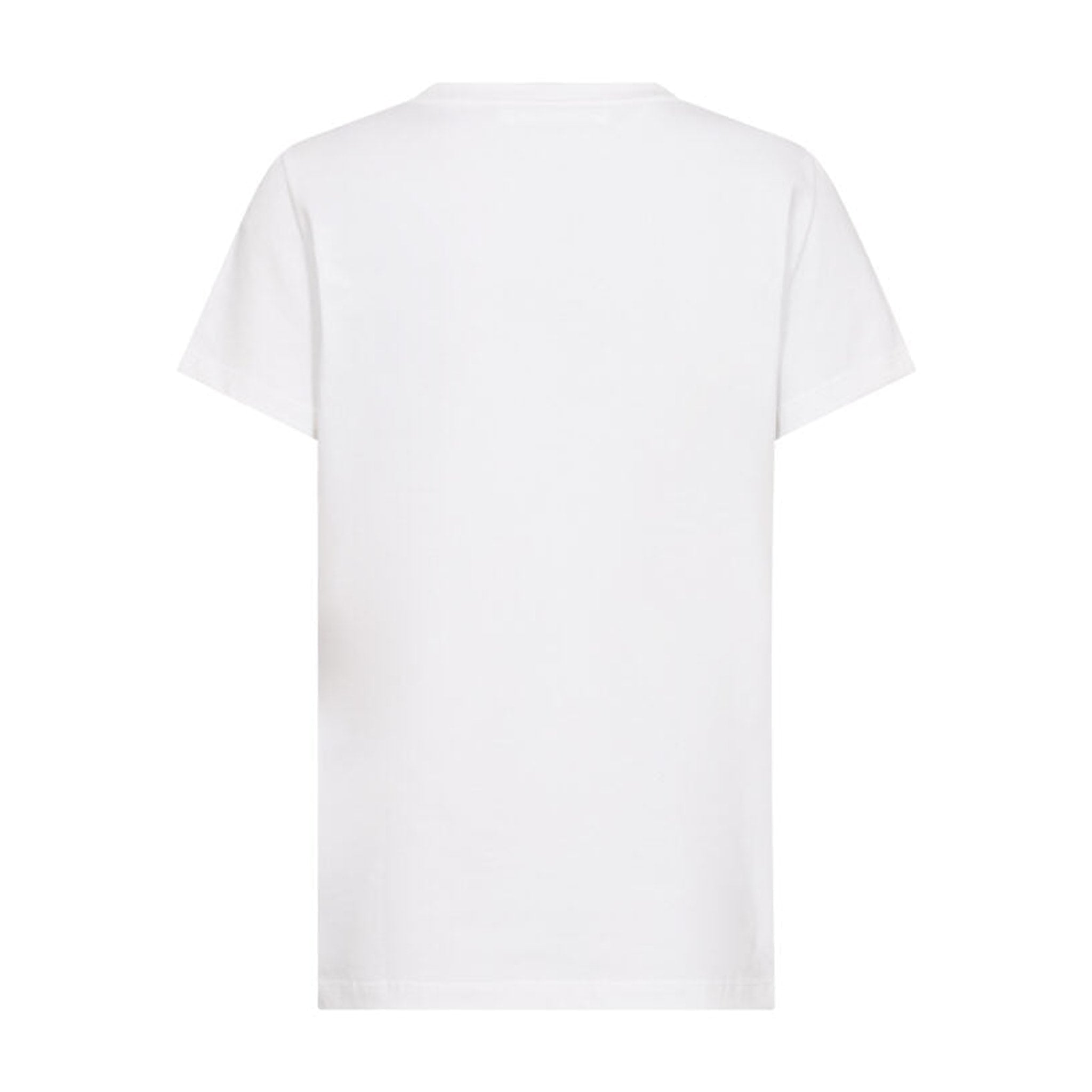 Hvid t-shirt fra Co'Couture uden tryk på ryggen, set bagfra