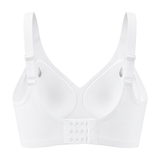Hvid BH FlexiComfort V2 set bagfra med hægtelukning i tre rækker