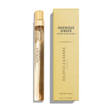 Ingenious Ginger parfume fra Goldfield & Banks ved siden af den gule æske