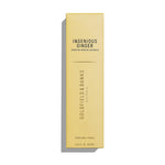 Gul æske til Ingenious Ginger parfume 10 ml fra Goldfield & Banks set forfra