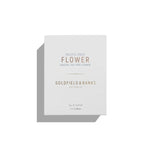 Hvid æske til Goldfield & Banks Pacific Rock Flower eau de parfum 50ml med prægede blomster