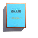 Lyseblå æske til Goldfield & Banks Pacific Rock Moss parfume 50 ml med kobberfarvet kant, set forfra