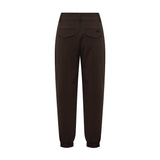 Brune Lue Atalie Pants set bagfra med to lommer med klap og logomærke