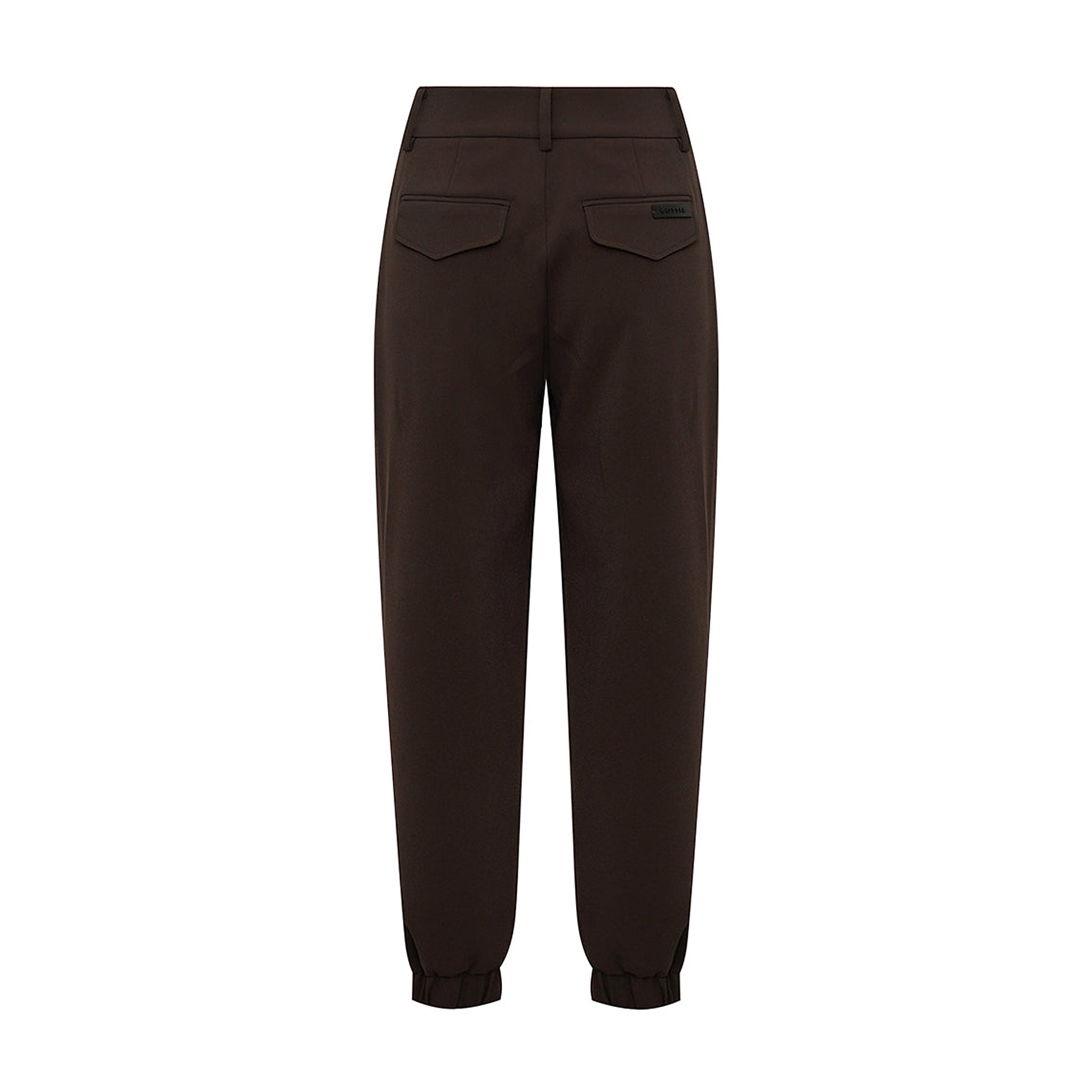 Brune Lue Atalie Pants set bagfra med to lommer med klap og logomærke