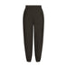 Brune Mollie Long Pant bukser fra Gossia i farven Coffee set forfra med elastisk linning og elastik ved anklen