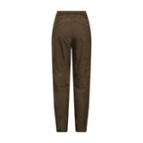 Brune bukser Thilla Pant i Coffee bagfra med elastisk linning, buet søm og sømme ved knæene