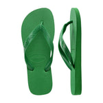 Grønne Havaianas Top sandaler set oppefra og fra siden