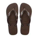 Brun Havaianas Top Tiras sandal med tårem i Dark brown, et par set ovenfra