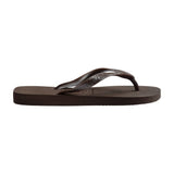Brun Havaianas Top Tiras sandal set fra siden med flad gummisål