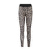 Brune leopardbukser i leggings-model fra Hype The Detail med bred sort linning med logo, set forfra