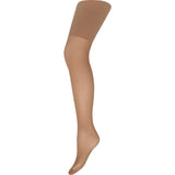 Brune strømpebukser Tights 3D 20den i farven Caramel fra Hype The Detail, let gennemsigtige, set fra siden
