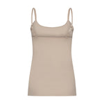 Nudefarvet pink top set bagfra med justerbare stropper