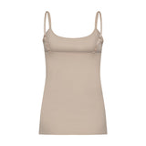 Nudefarvet pink top set bagfra med justerbare stropper