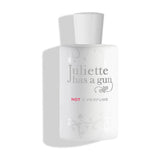 Hvid flaske med Not A Perfume parfume fra Juliette Has a Gun set skråt forfra på hvid baggrund