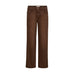 Brune wide leg bukser Dara Shadow Pant fra Mos Mosh i farven Delicioso set forfra