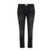 Grå slim jeans fra Mos Mosh forfra med nitter langs forlommerne og opsmøgede ben