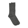 Grå strømper i grov rib med bred ribkant, Be Socks fra MP Denmark, set fra siden