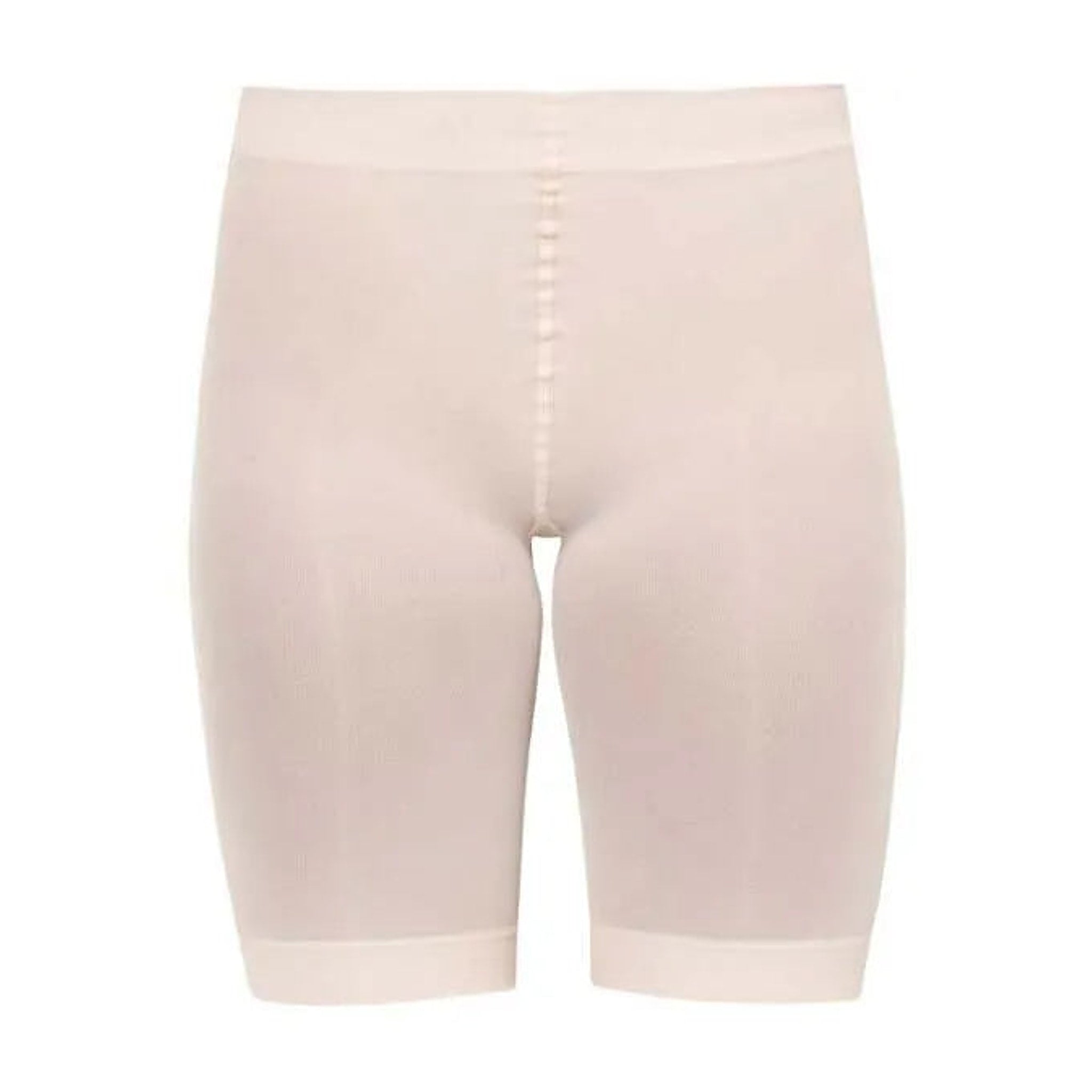 Pink Ingrid shorts i farven Nude fra MP Denmark set forfra med bred elastikkant i taljen