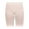 Pink Ingrid shorts i farven Nude fra MP Denmark set forfra med bred elastikkant i taljen