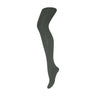 Love Me Tights strømpebukser fra MP Denmark i meleret mørk olivengrøn Dark Olive Melange, vist på ét ben fra siden