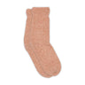 Valdis Socks fra MP Denmark i Rose Dust – et par pink strikkede strømper i meleret alpakablanding