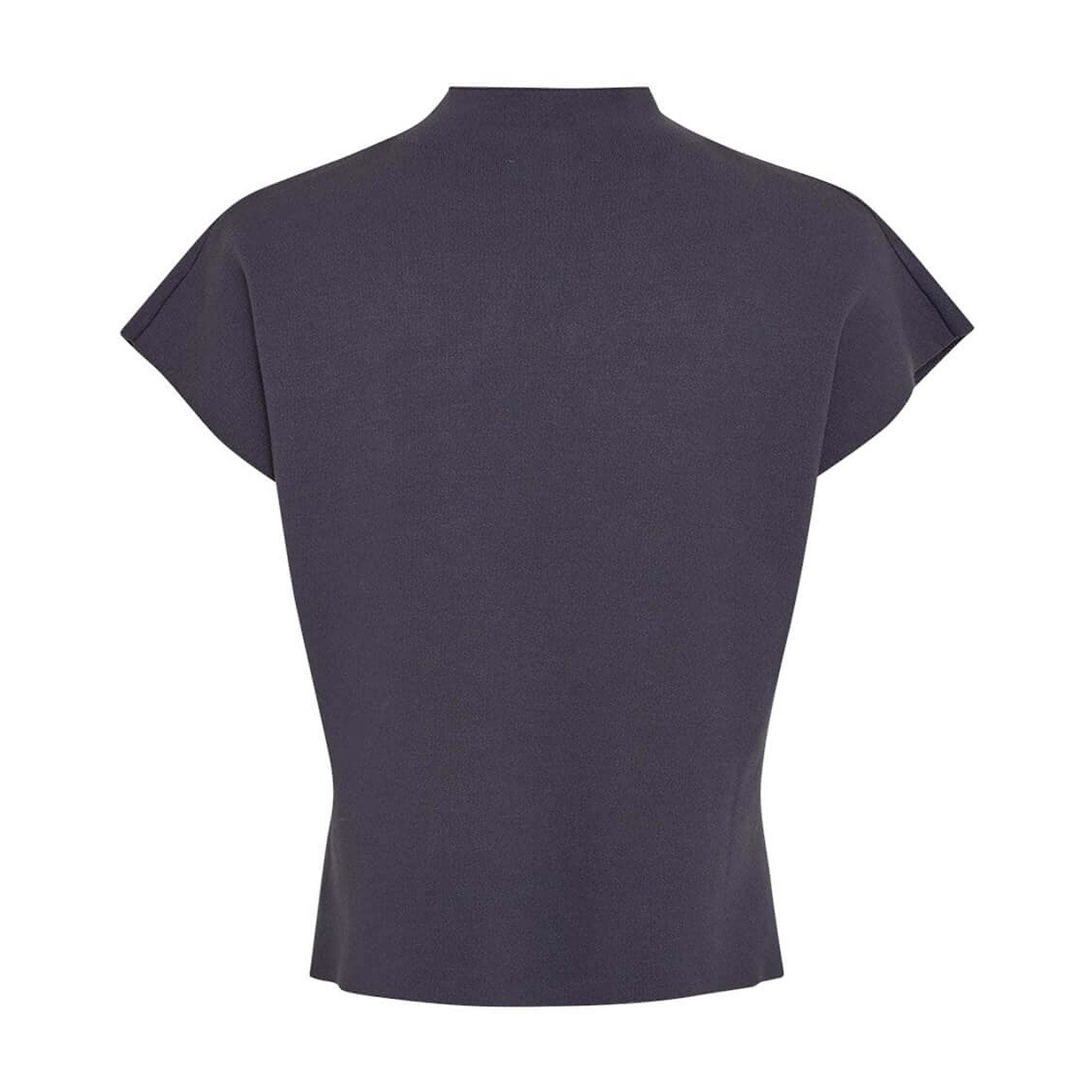 Navy vest med høj hals fra MSCH Copenhagen i farven India Ink set bagfra