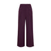 Lilla wide leg bukser Henrika HW Pant fra MSCH Copenhagen med høj talje og pressefolder set forfra