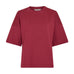 Pink Teagan Leana t-shirt fra MSCH Copenhagen i farven Rhododendron set forfra med rund hals og brede ærmer