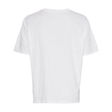 Hvid t-shirt med korte ærmer fra MSCH Copenhagen set bagfra uden print