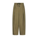 Grønne wide leg bukser Bernie Pants fra Neo Noir i farven Army set forfra med snor og læg