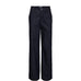 Blå wide leg bukser i denim fra Nümph set forfra på hvid baggrund