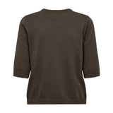 Grøn strikket pullover Nucally i Forest Night set bagfra