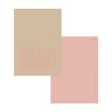 A6-kort fra O'Yay forfra med BARE FORDI i pink konturskrift og lyserød bagside med logo
