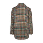 Grøn ternet jakke Boel Jacket set bagfra med oversized snit