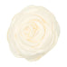 Pico Giant Satin Rose Claw i Ivory, hvid håraccessories med stor satinrose set forfra
