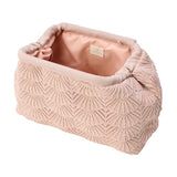 Åben pink Shelly Clutch fra Pico med metalramme, lyst rosa for og Pico-mærke indvendigt