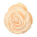 Gul håraccessories fra Pico med satinrose i farven Butter Yellow set forfra på hvid baggrund