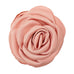 Pink håraccessories fra Pico i farven Nude med rose i blank satin, set forfra