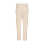 Beige Bindy bukser fra Pulz set bagfra med to baglommer