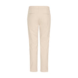 Beige Bindy bukser fra Pulz set bagfra med to baglommer