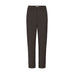 Brune Bindy bukser fra Pulz i farven Espresso med høj talje og skinny leg, set forfra