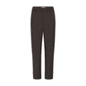 Brune Bindy bukser fra Pulz i farven Espresso med høj talje og skinny leg, set forfra