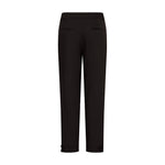 Brune bukser Luca HW Ankle Pant set bagfra med to baglommer og opslag med knap forneden