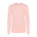 Pink pullover Mila fra Saint Tropez i Chalk Pink set forfra med rund hals og lange ærmer