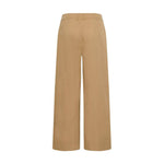 Brune wide leg bukser Parkers Pant fra Saint Tropez i Tigers Eye set bagfra med bæltestropper