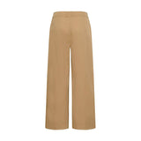 Brune wide leg bukser Parkers Pant fra Saint Tropez i Tigers Eye set bagfra med bæltestropper